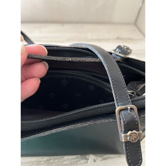 Jr USA Julius Resnick woman’s black leather long handled satchel purse vintage - Picture 14 of 15